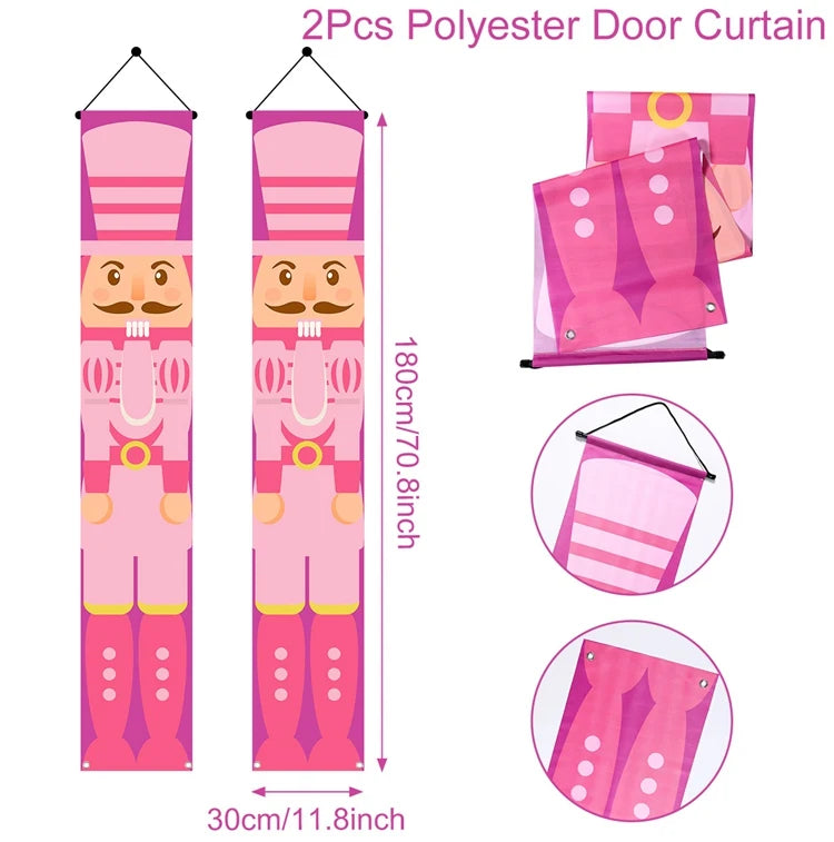 Christmas Hanging Door Banner Merry Christmas Decoration for Home 2025 Xmas Door Decor Navidad Notal Noel Ornament New Year 2026