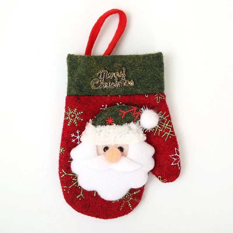 Christmas Decorations Knifes Fork Gloves Bag Holder Home New Year Party Table Dinner Cutlery Christmas Tree Hanging Ornaments