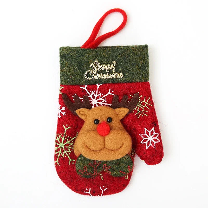 Christmas Decorations Knifes Fork Gloves Bag Holder Home New Year Party Table Dinner Cutlery Christmas Tree Hanging Ornaments