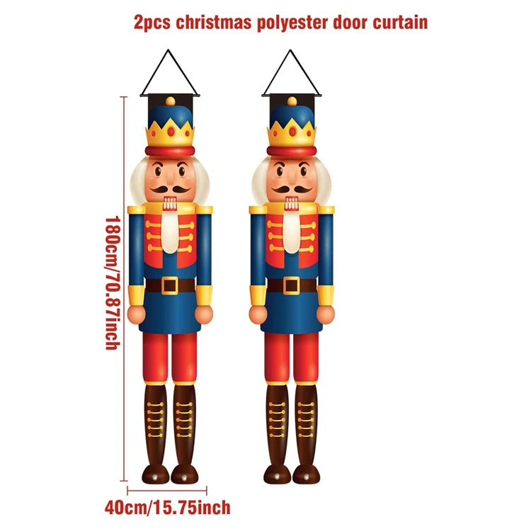 Christmas Hanging Door Banner Merry Christmas Decoration for Home 2025 Xmas Door Decor Navidad Notal Noel Ornament New Year 2026