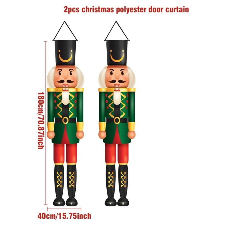 Christmas Hanging Door Banner Merry Christmas Decoration for Home 2025 Xmas Door Decor Navidad Notal Noel Ornament New Year 2026