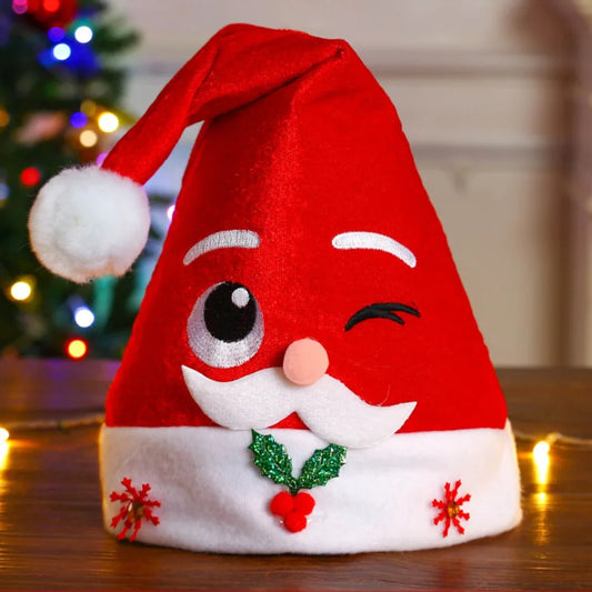 Christmas Hat with Antlers, Santa Hat As a Christmas Gift, for Adults and Children, Christmas Decoration Item